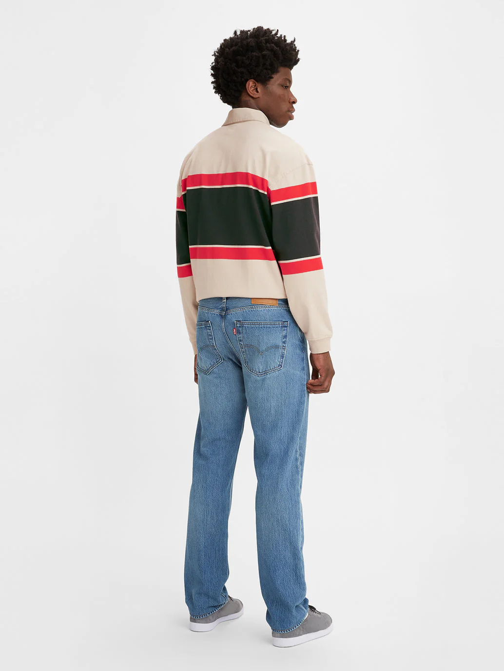 Men's 501'93 Blue Straight Fit Mid Rise Jeans - Image 5