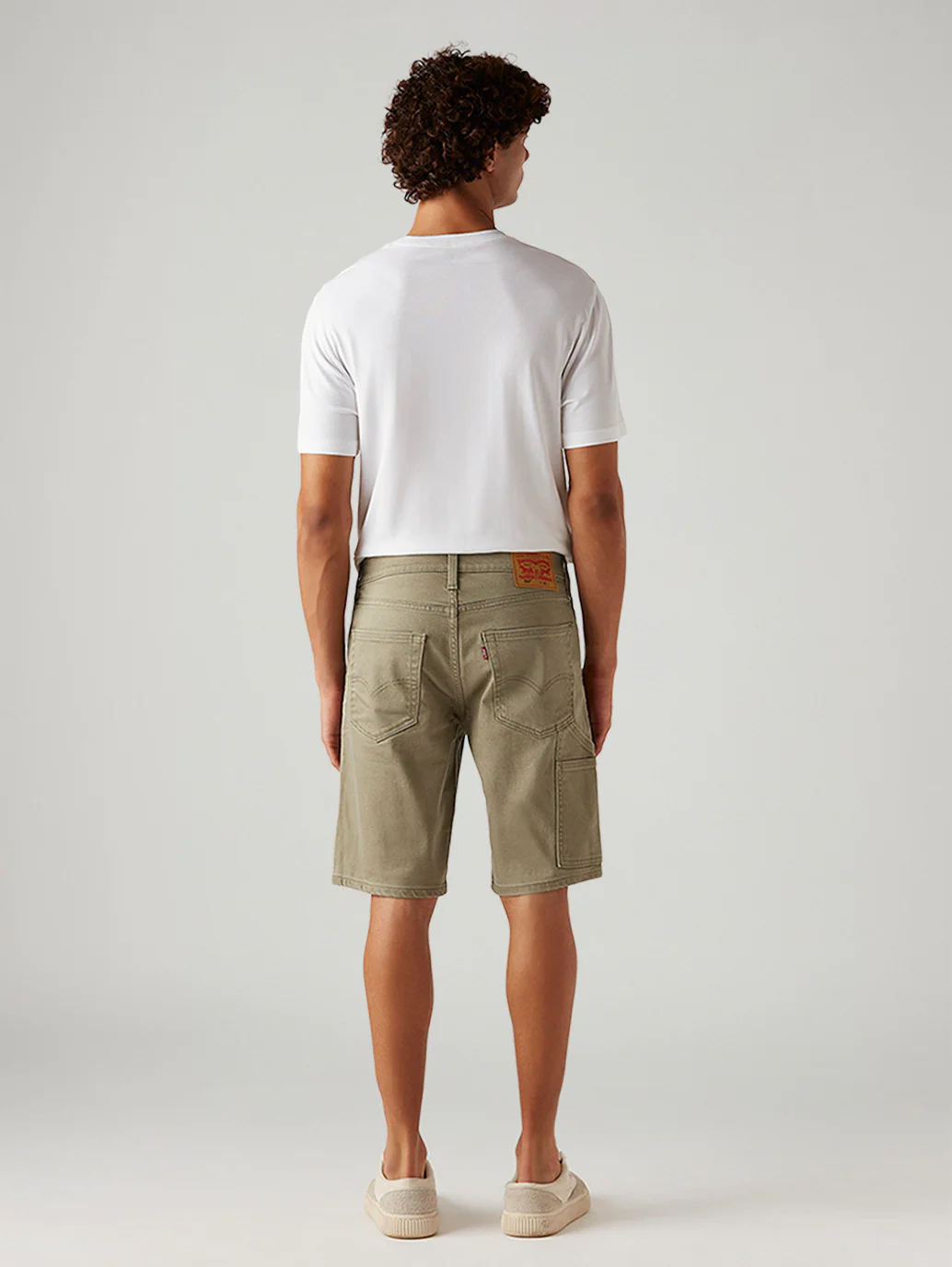 Men's 502 Taupe Tapered Fit Mid Rise Shorts - Image 5