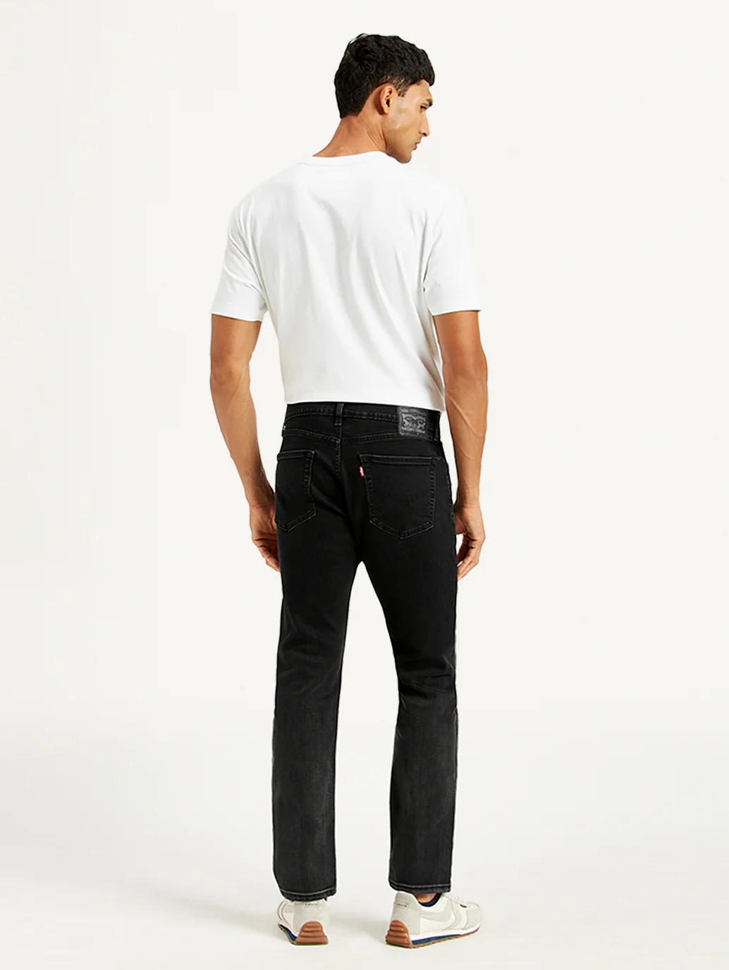 Men's 505 Black Straight Fit Mid Rise Jeans - Image 5