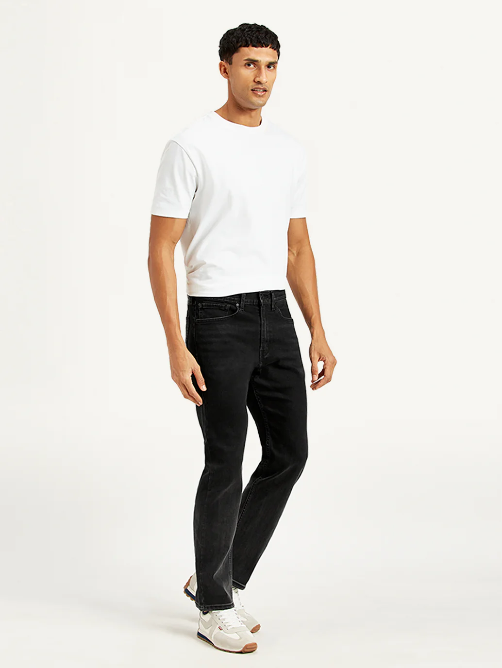 Men's 505 Black Straight Fit Mid Rise Jeans - Image 7