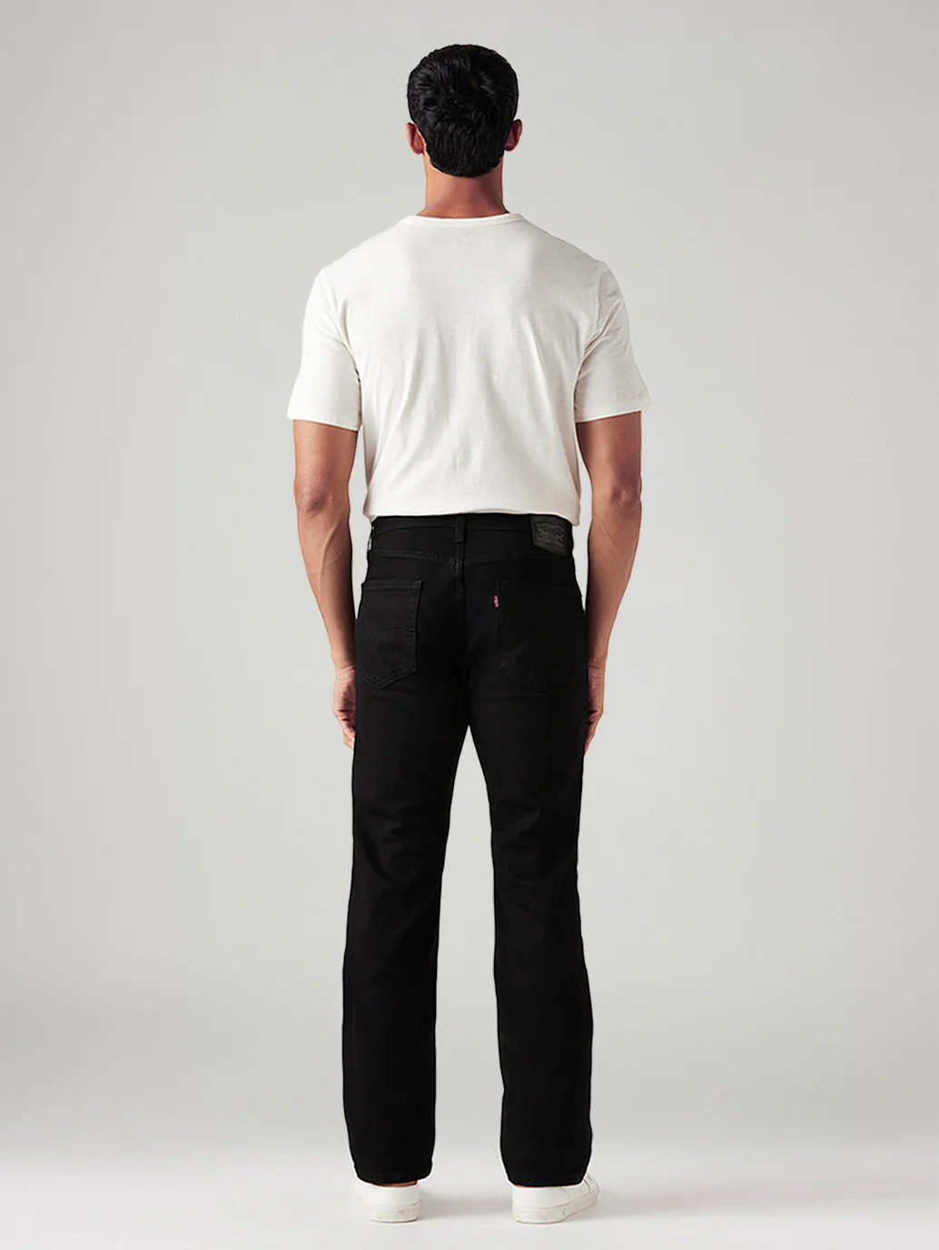 Men's 505 Black Straight Fit Mid Rise Jeans - Image 5