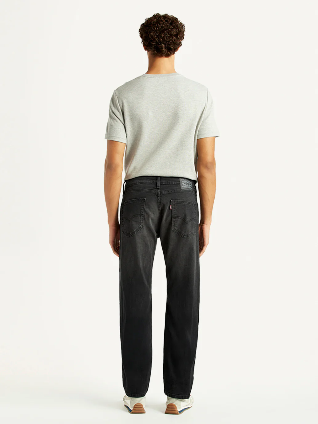 Men's 505 Black Straight Fit Mid Rise Jeans - Image 3