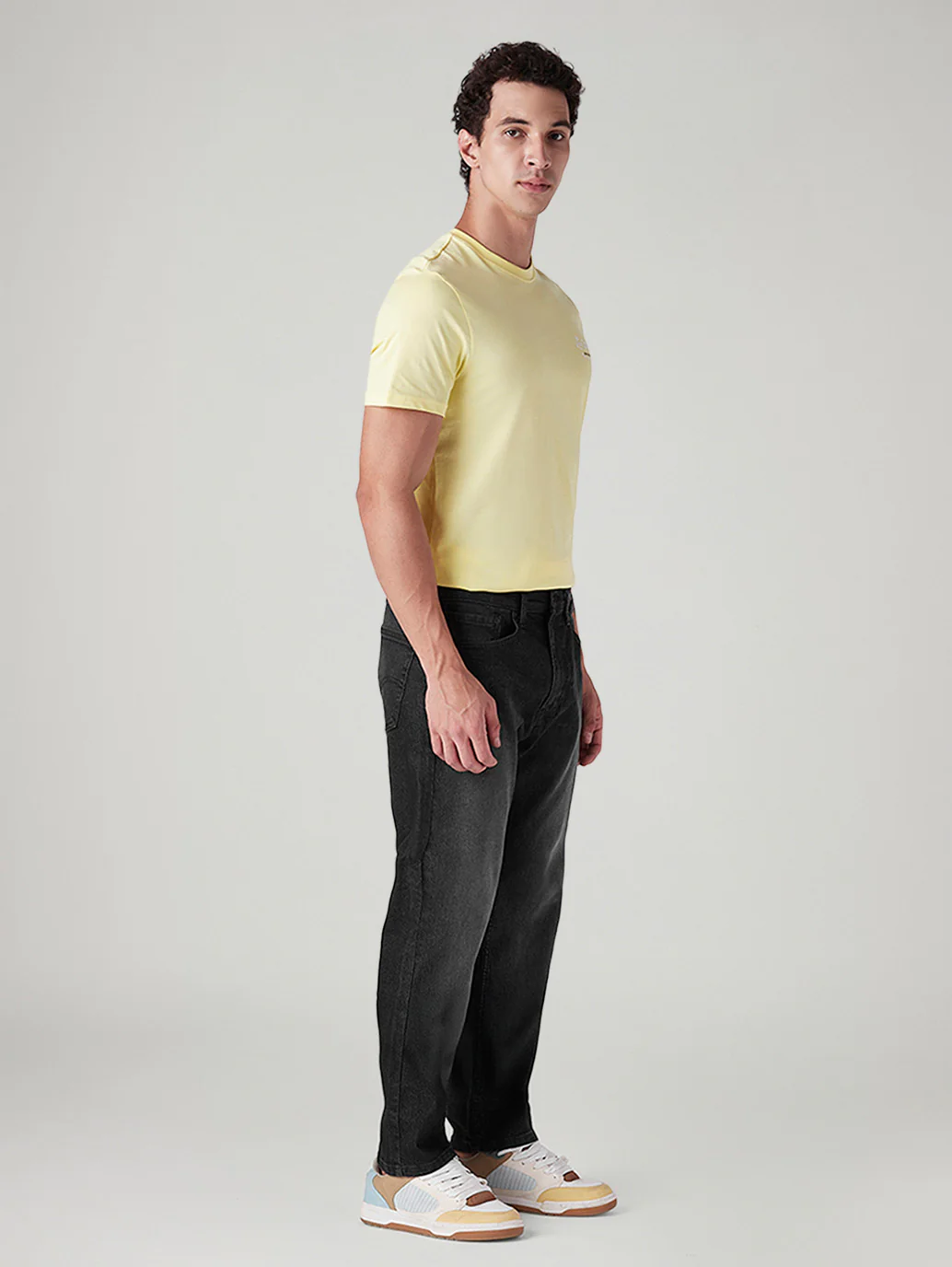 Men's 505 Black Straight Fit Mid Rise Jeans - Image 6