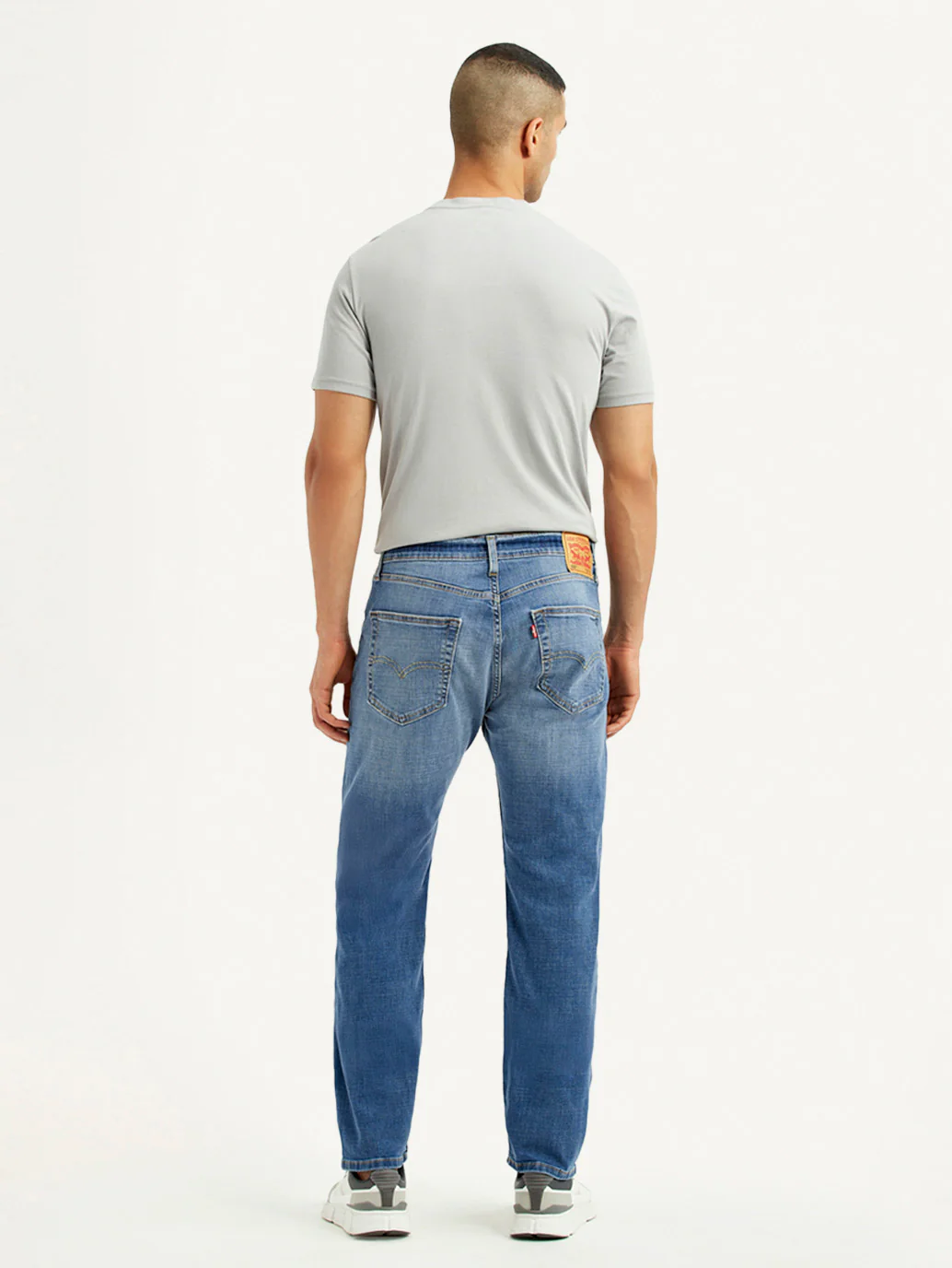 Men's 505 Blue Straight Fit Mid Rise Jeans - Image 5