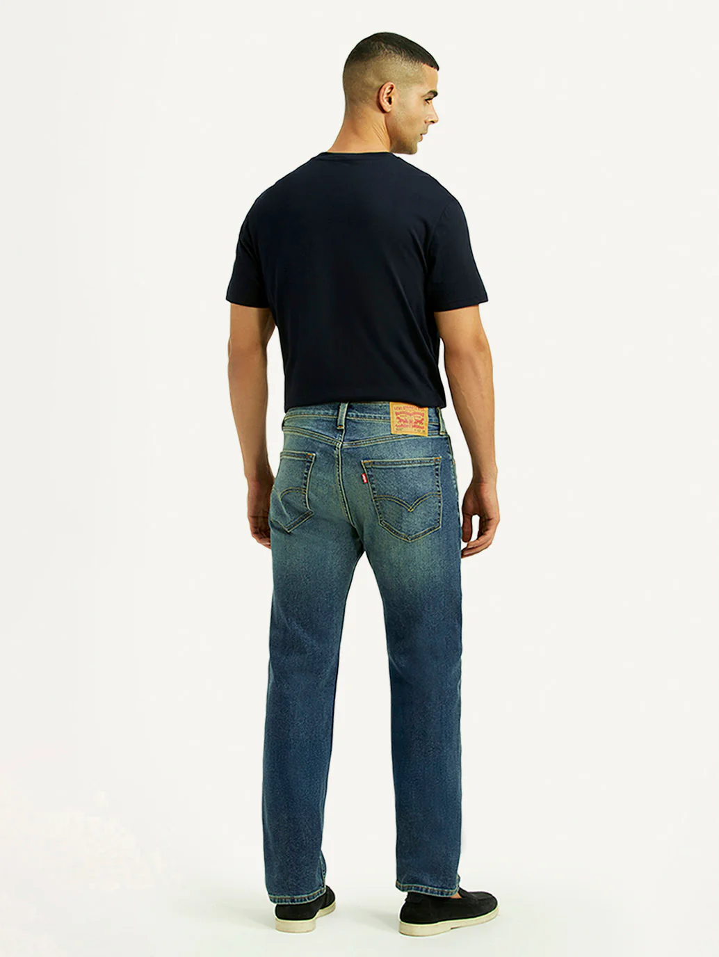 Men's Tinted 505 Blue Straight Fit Mid Rise Jeans - Image 5