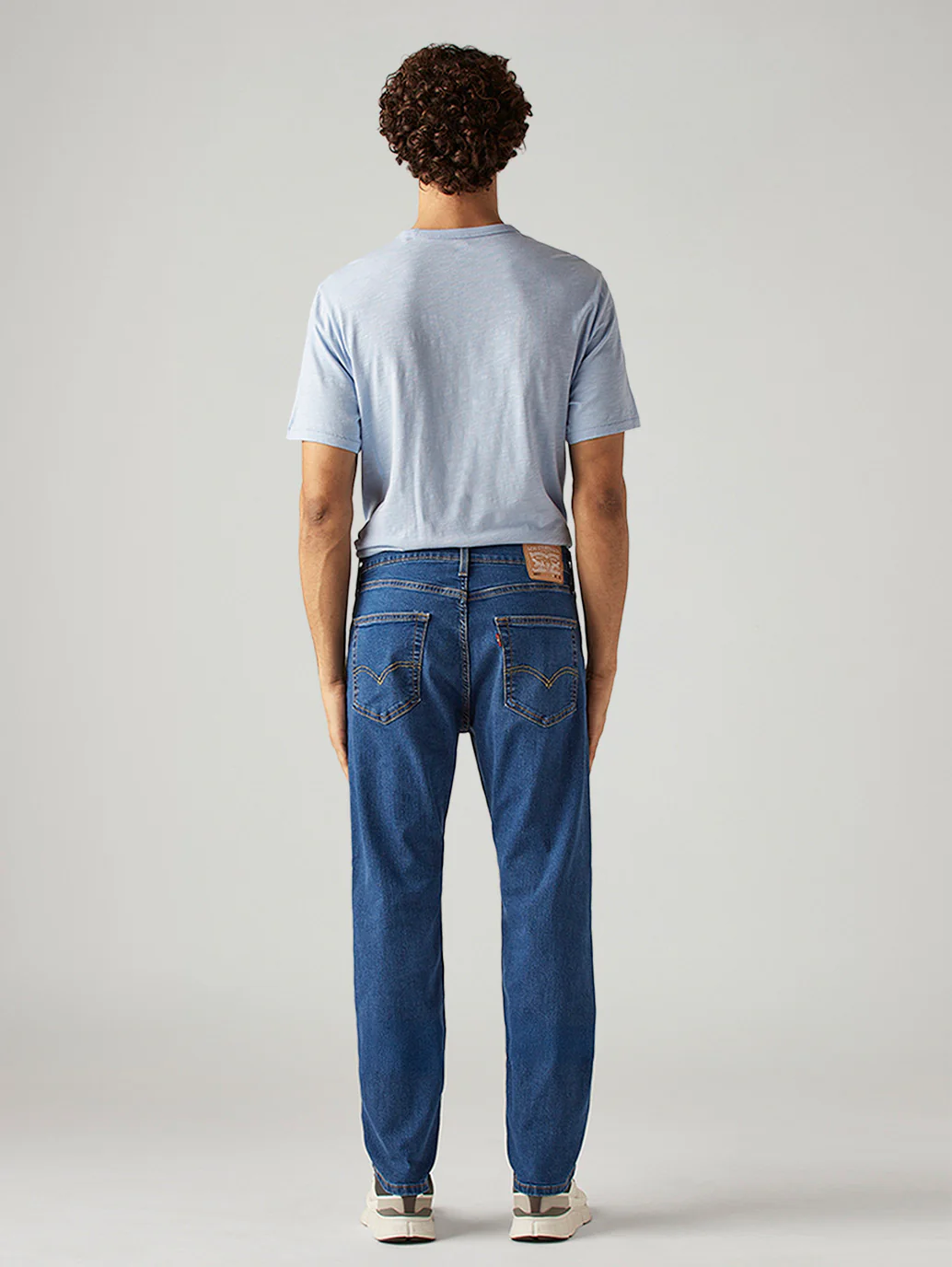 Men's 505 Blue Straight Fit Mid Rise Jeans - Image 3