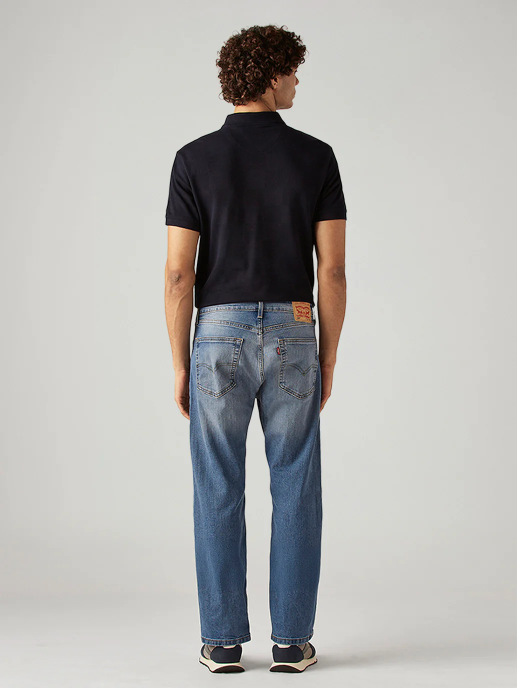 Men's 505 Blue Straight Fit Mid Rise Jeans - Image 3
