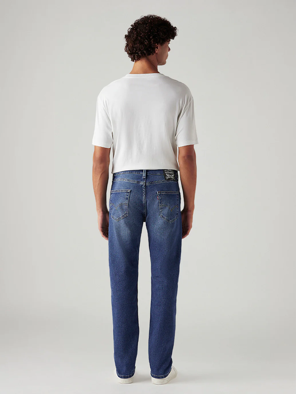 Men's 505 Blue Straight Fit Mid Rise Jeans - Image 3