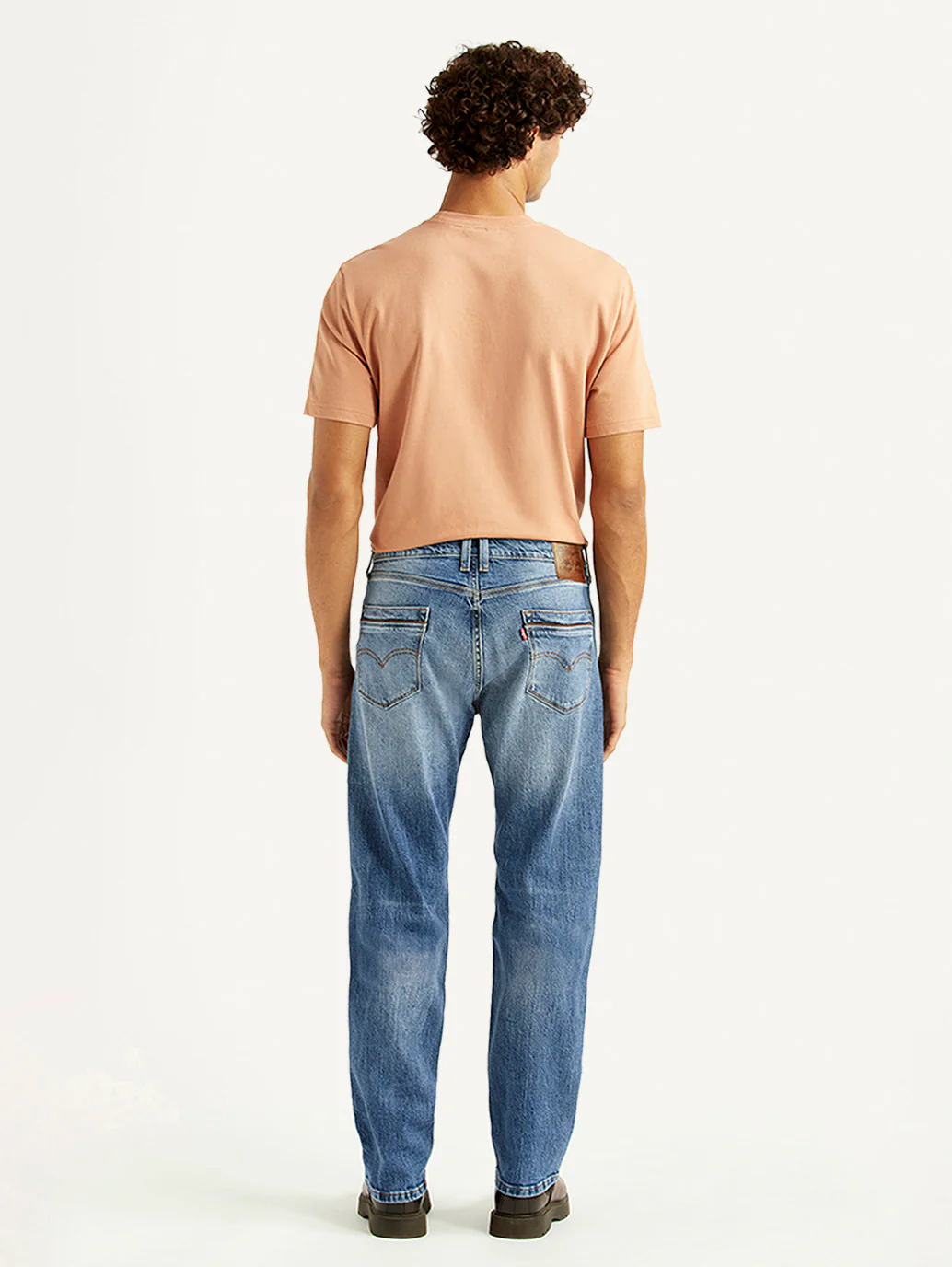 Men's 505 Blue Straight Fit Mid Rise Jeans - Image 3