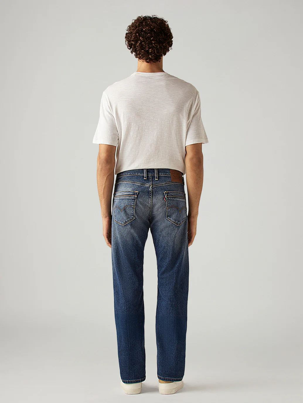Men's 505 Blue Straight Fit Mid Rise Jeans - Image 3
