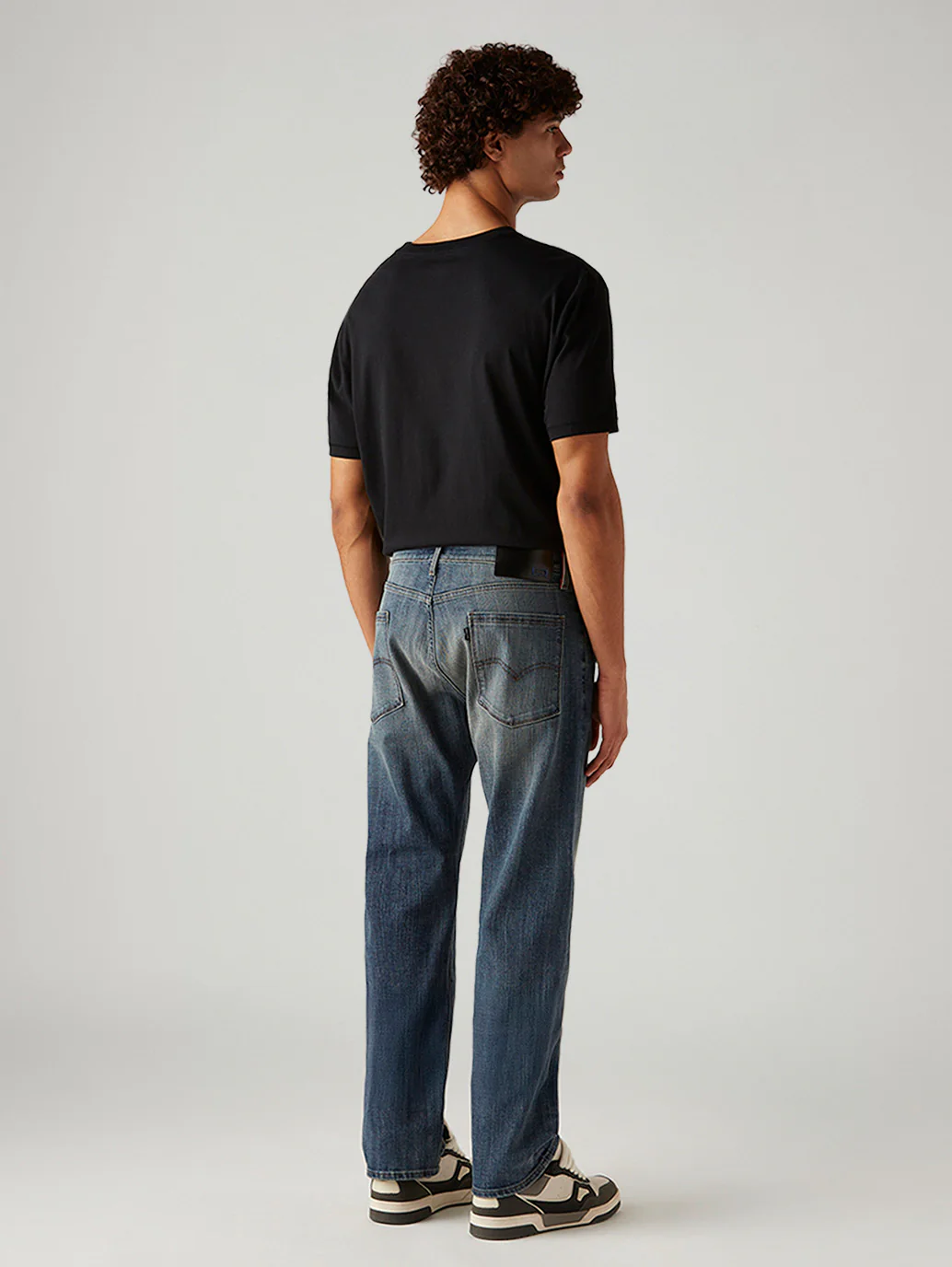 Men's 505 Blue Straight Fit Hyper Stretch Jeans - Image 5