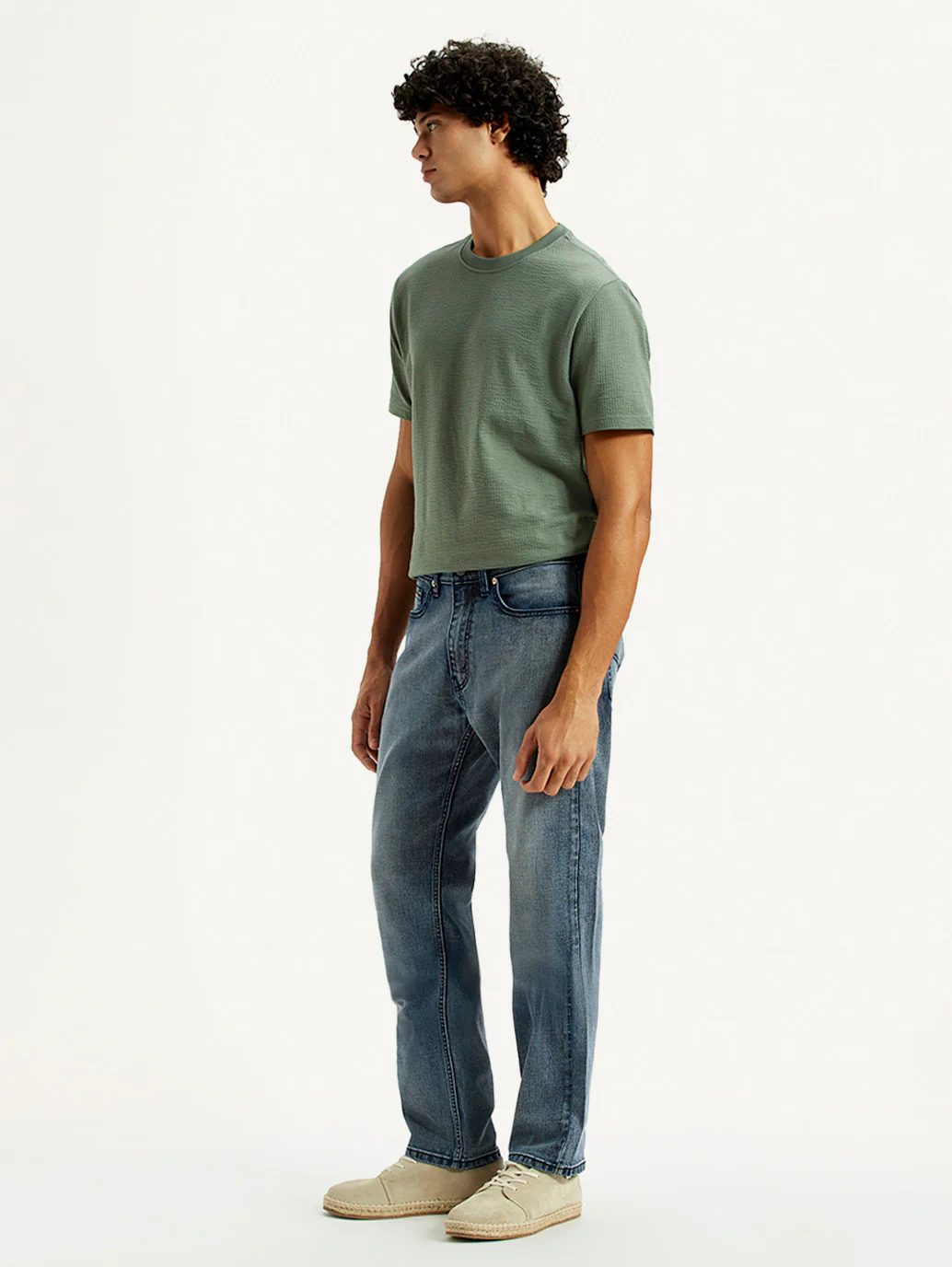 Men's Tinted 505 Dark Indigo Straight Fit Mid Rise Jeans - Image 6