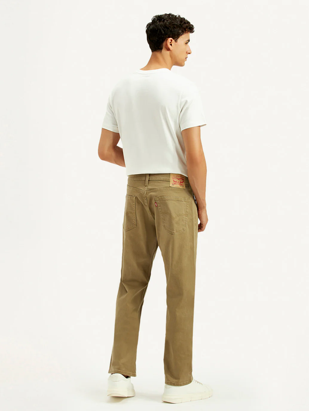 Men's 505 Khaki Overdyed Straight Fit Mid Rise Jeans - Image 5