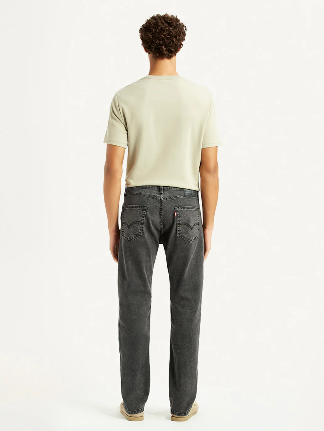 Men's 505 Grey Straight Fit Mid Rise Jeans - Image 5