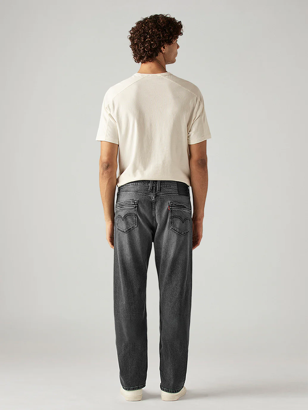 Men's 505 Grey Straight Fit Mid Rise Jeans - Image 3