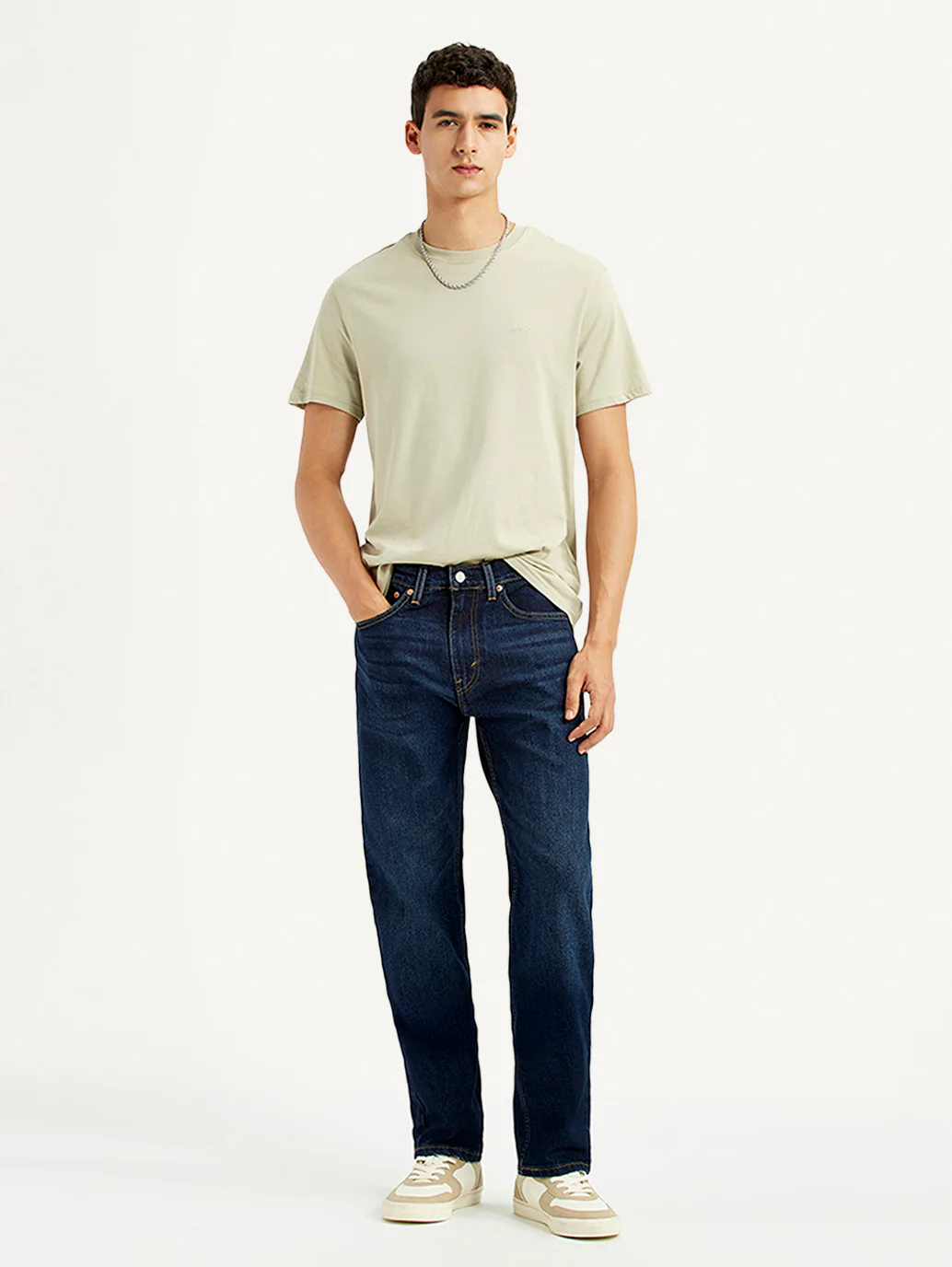 Men's 505 Indigo Straight Fit Mid Rise Jeans