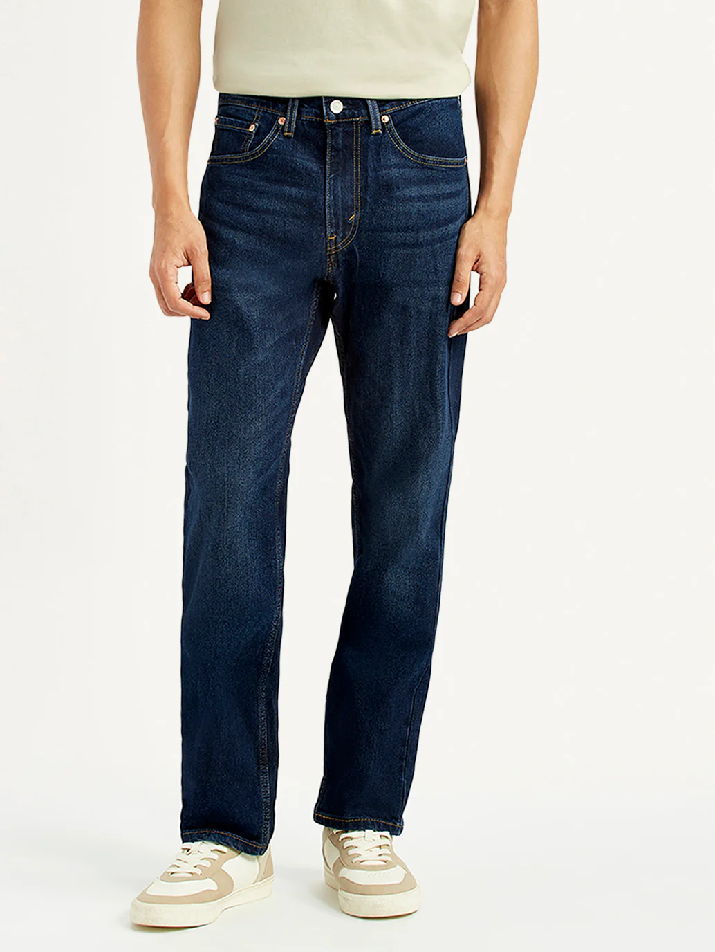 Men's 505 Indigo Straight Fit Mid Rise Jeans - Image 3