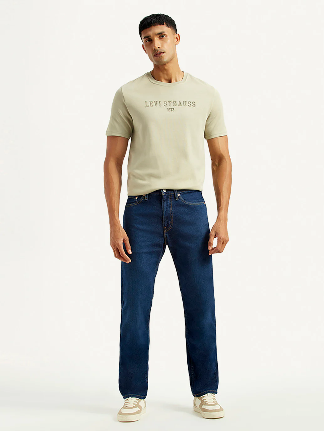 Men's 505 Indigo Straight Fit Mid Rise Jeans - Image 2