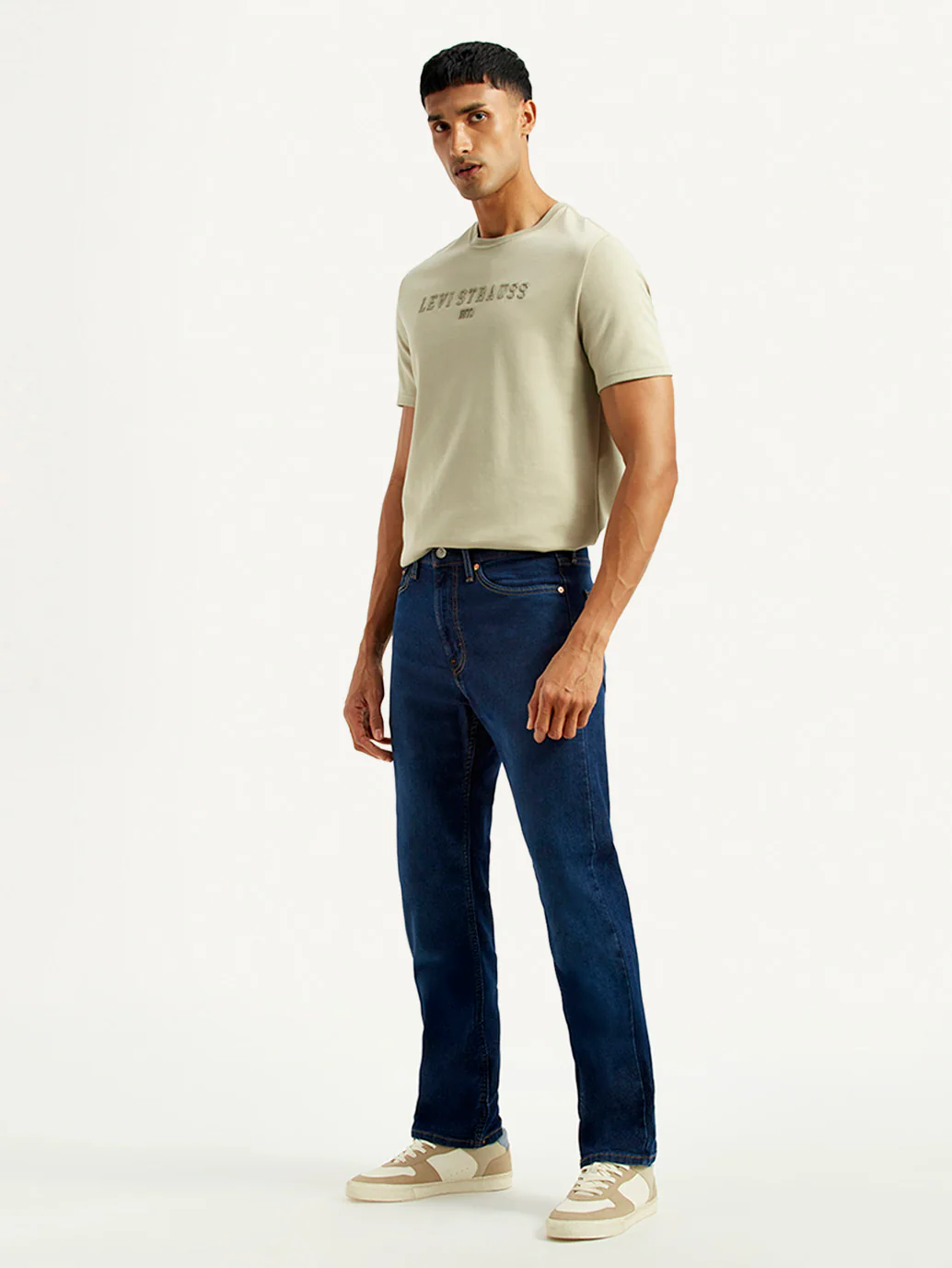 Men's 505 Indigo Straight Fit Mid Rise Jeans - Image 7