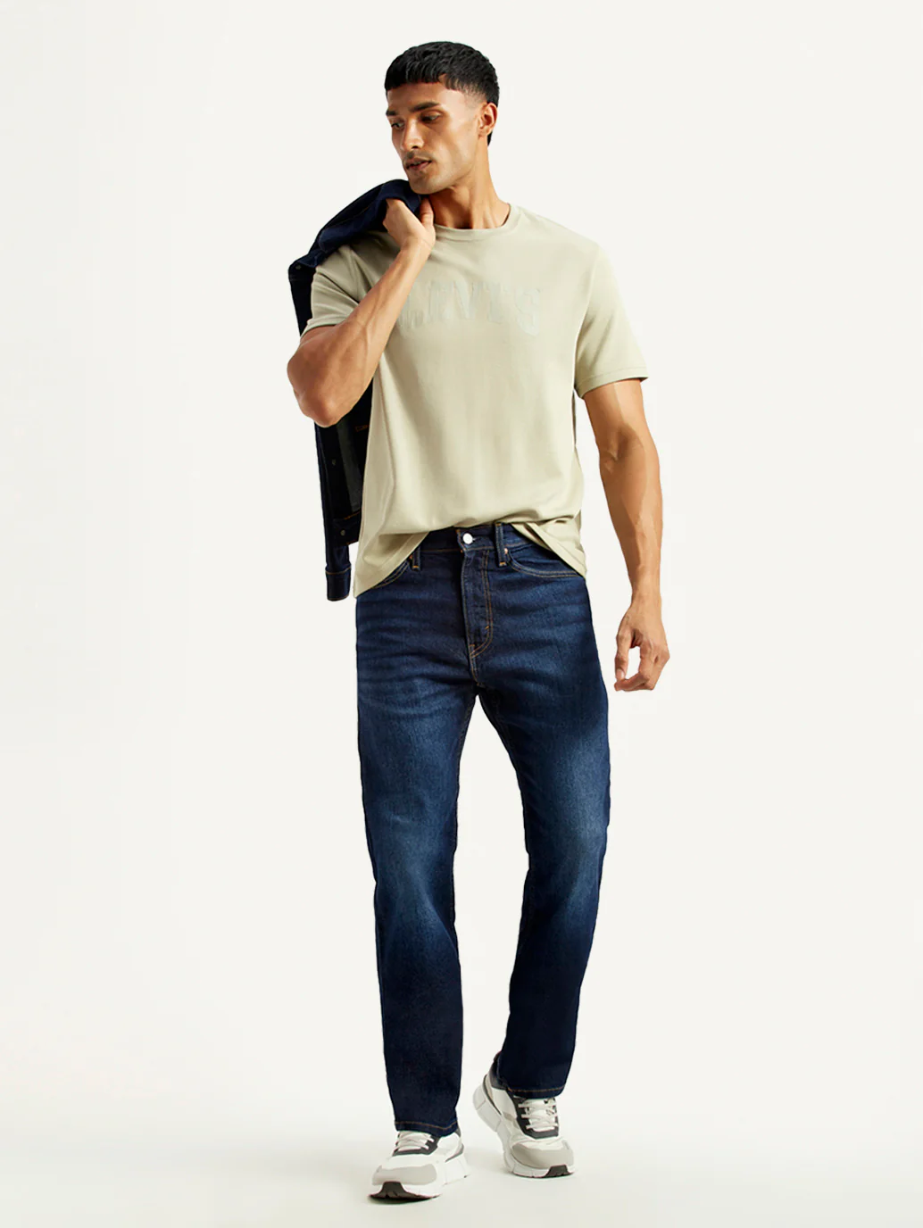 Men's 505 Indigo Straight Fit Mid Rise Jeans