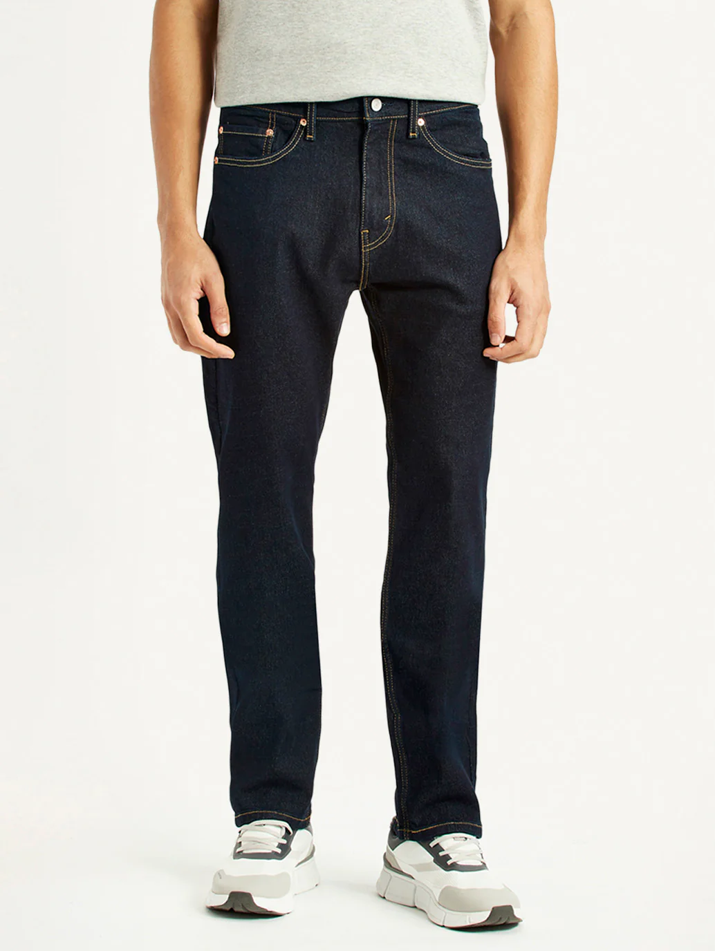 Men's 505 Indigo Straight Fit Mid Rise Jeans - Image 3