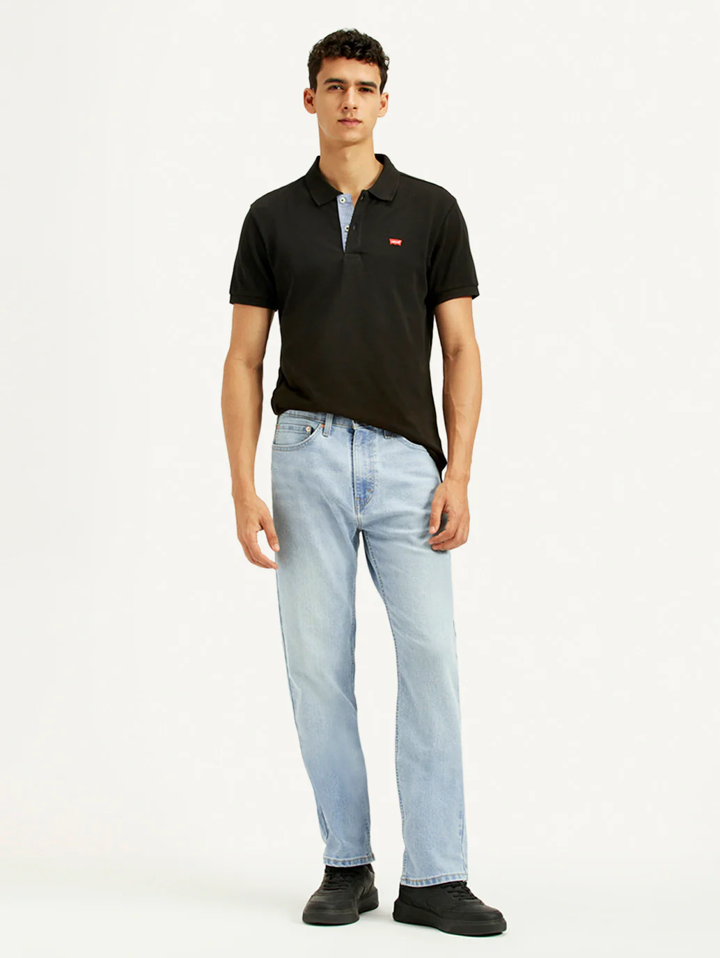 Men's 505 Light Indigo Straight Fit Mid Rise Jeans