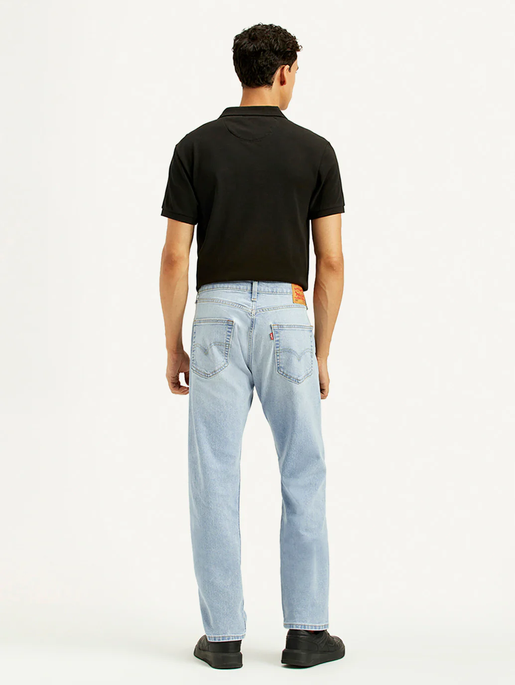 Men's 505 Light Indigo Straight Fit Mid Rise Jeans - Image 2
