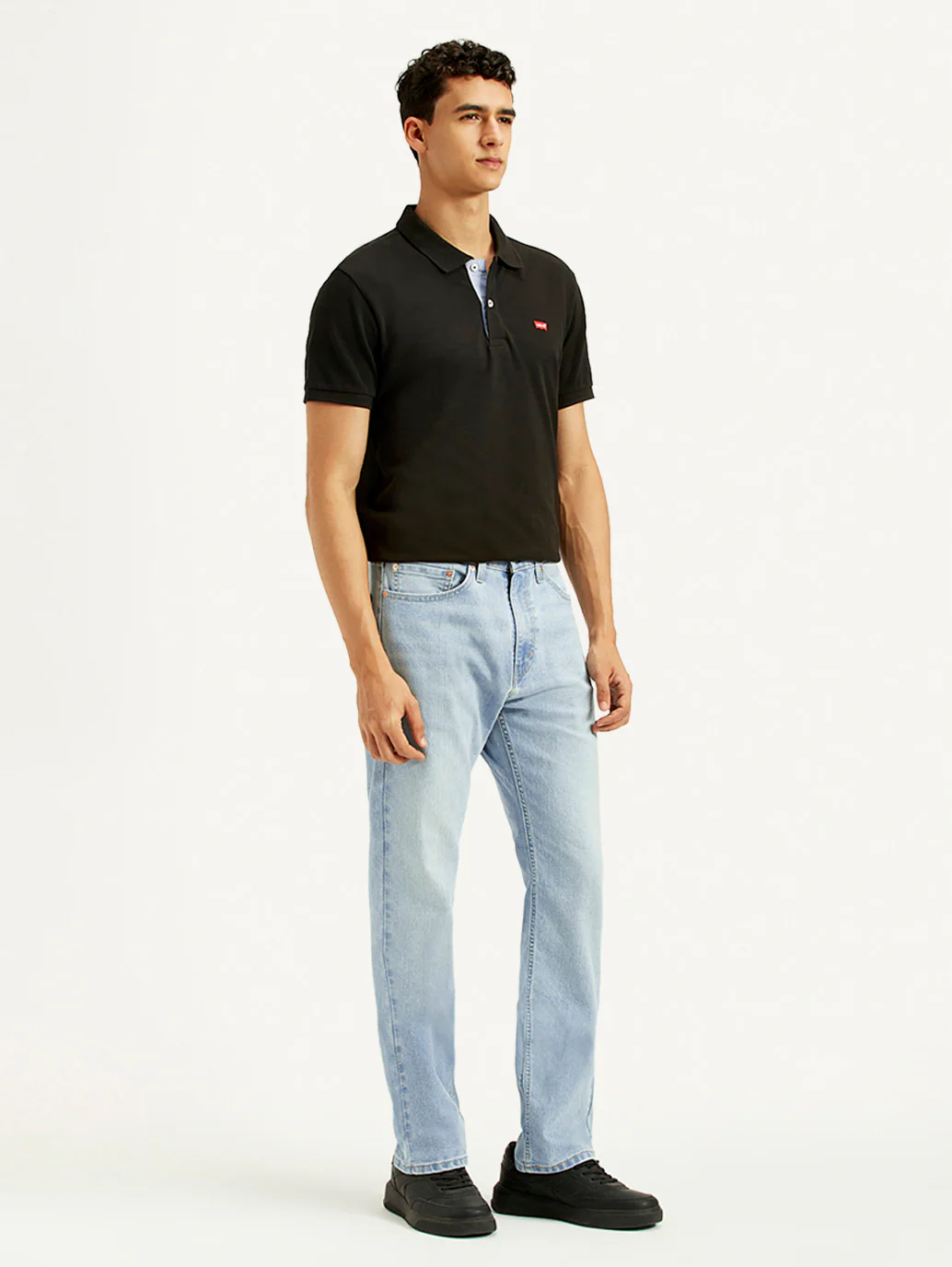 Men's 505 Light Indigo Straight Fit Mid Rise Jeans - Image 6