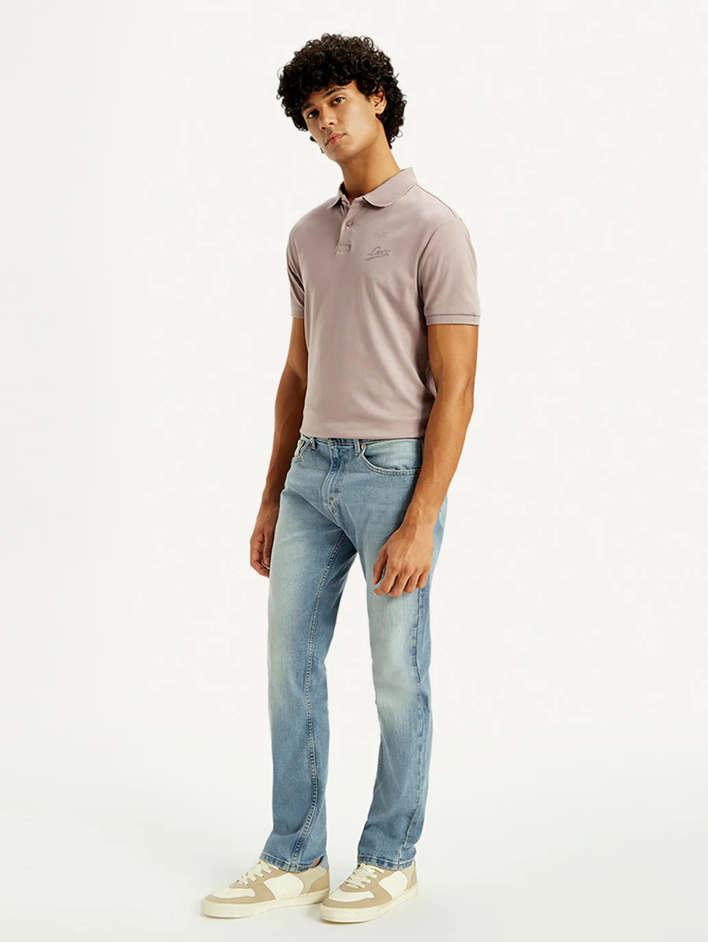 Men's Tinted 505 Light Indigo Straight Fit Mid Rise Kooltex Jeans - Image 2