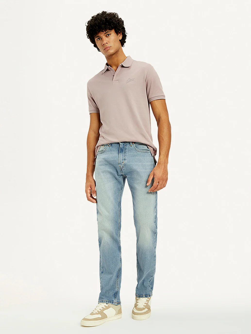 Men's Tinted 505 Light Indigo Straight Fit Mid Rise Kooltex Jeans - Image 6