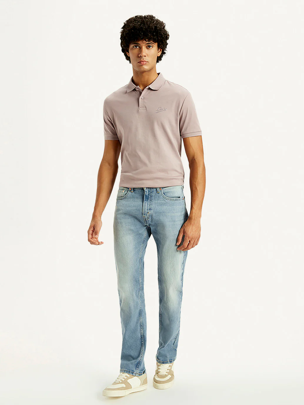 Men's Tinted 505 Light Indigo Straight Fit Mid Rise Kooltex Jeans - Image 7