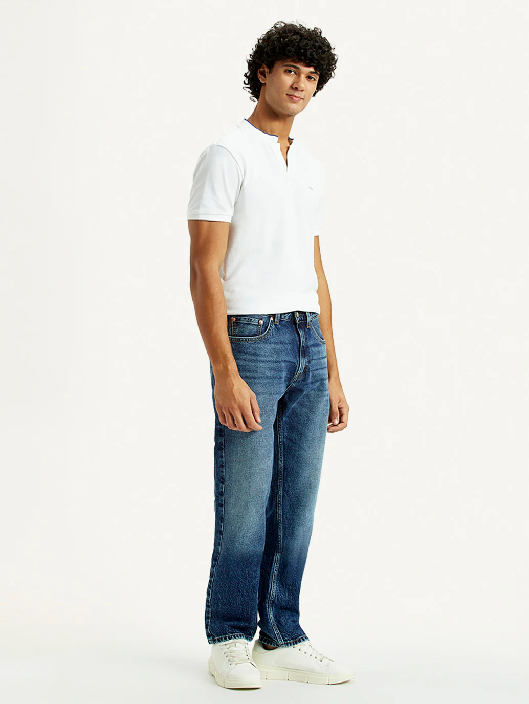 Men's 505 Indigo Straight Fit Mid Rise Jeans - Image 3