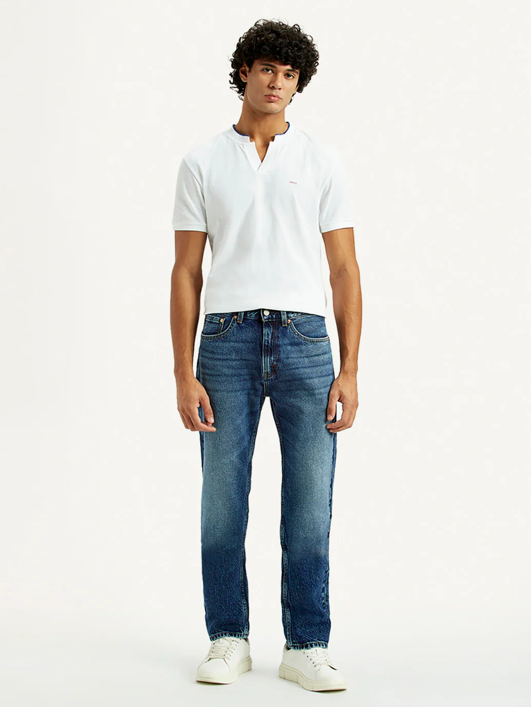 Men's 505 Indigo Straight Fit Mid Rise Jeans - Image 6