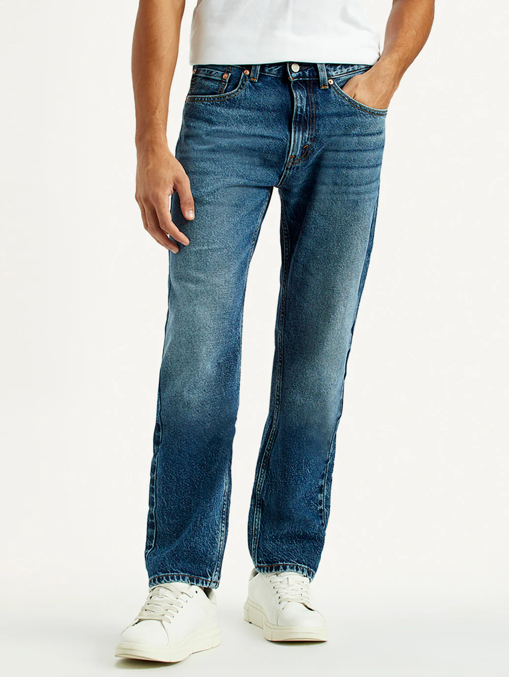Men's 505 Indigo Straight Fit Mid Rise Jeans - Image 7
