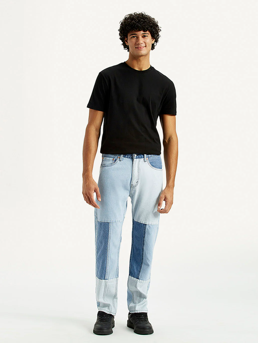 Men's 505 Med Indigo Straight Fit Mid Rise Jeans