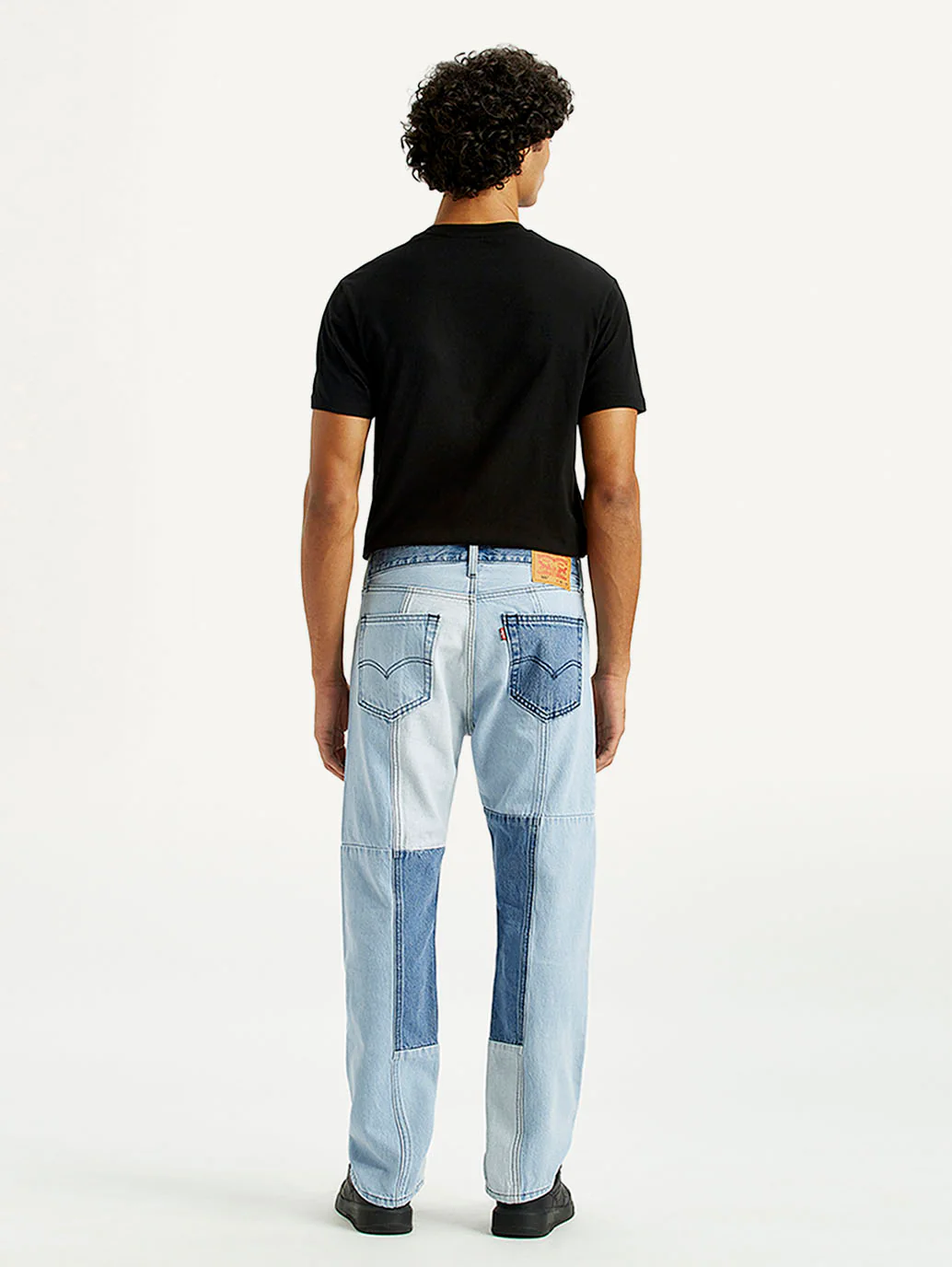 Men's 505 Med Indigo Straight Fit Mid Rise Jeans - Image 3