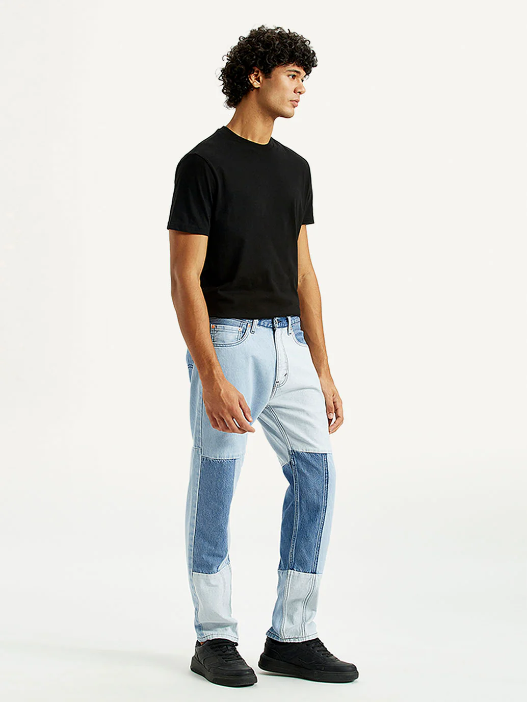 Men's 505 Med Indigo Straight Fit Mid Rise Jeans - Image 6
