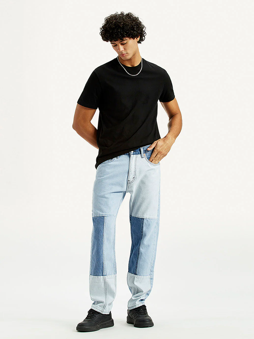 Men's 505 Med Indigo Straight Fit Mid Rise Jeans - Image 7