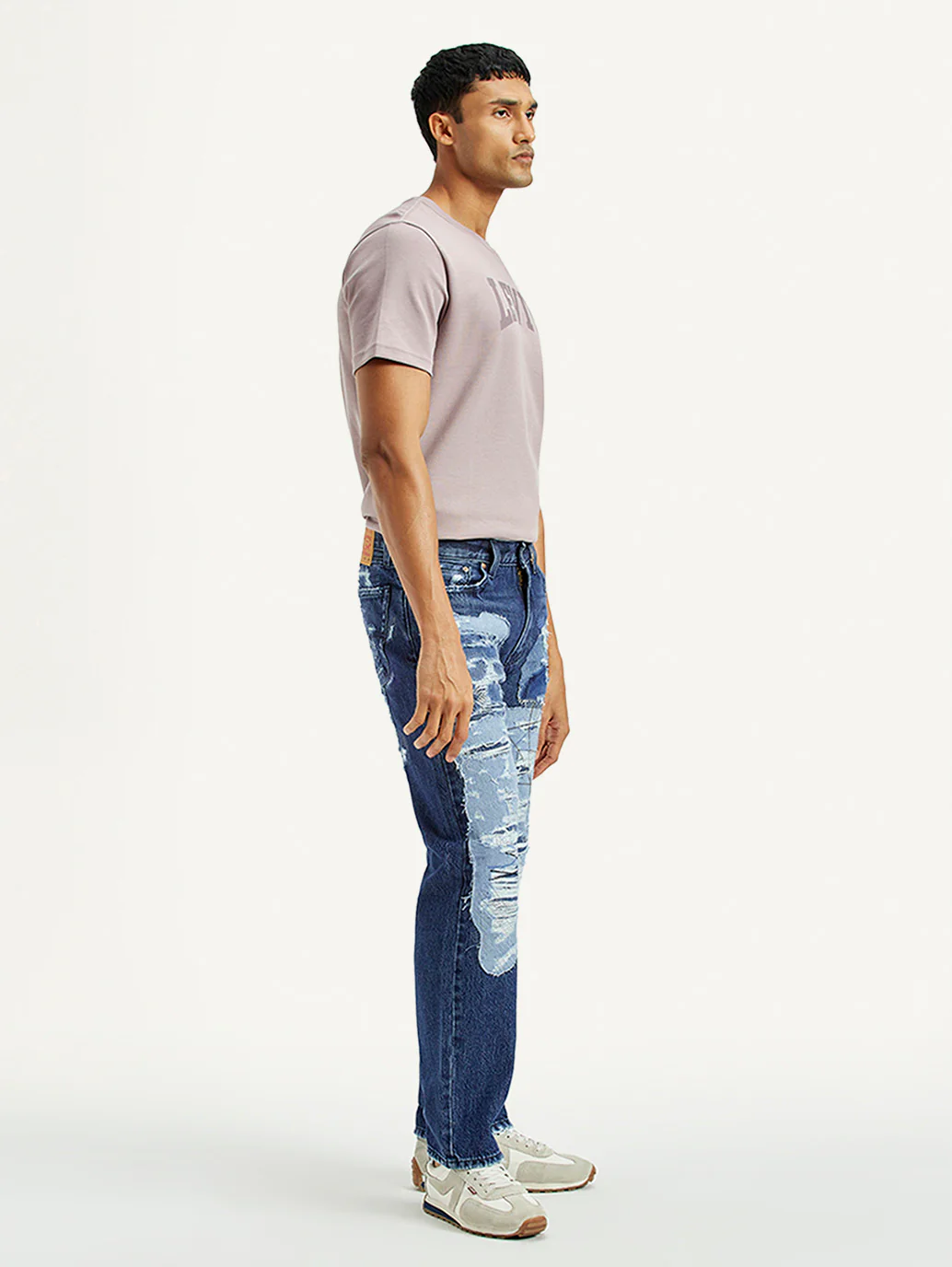 Men's 505 Mid Indigo Straight Fit Mid Rise Jeans - Image 6