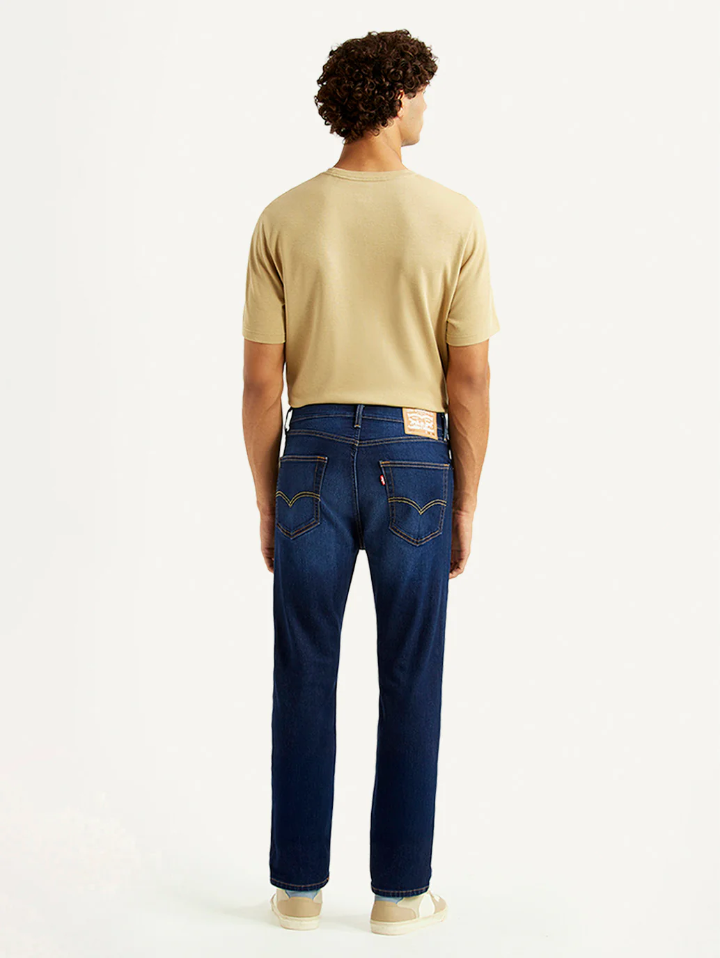 Men's 505 Navy Straight Fit Mid Rise Jeans - Image 5