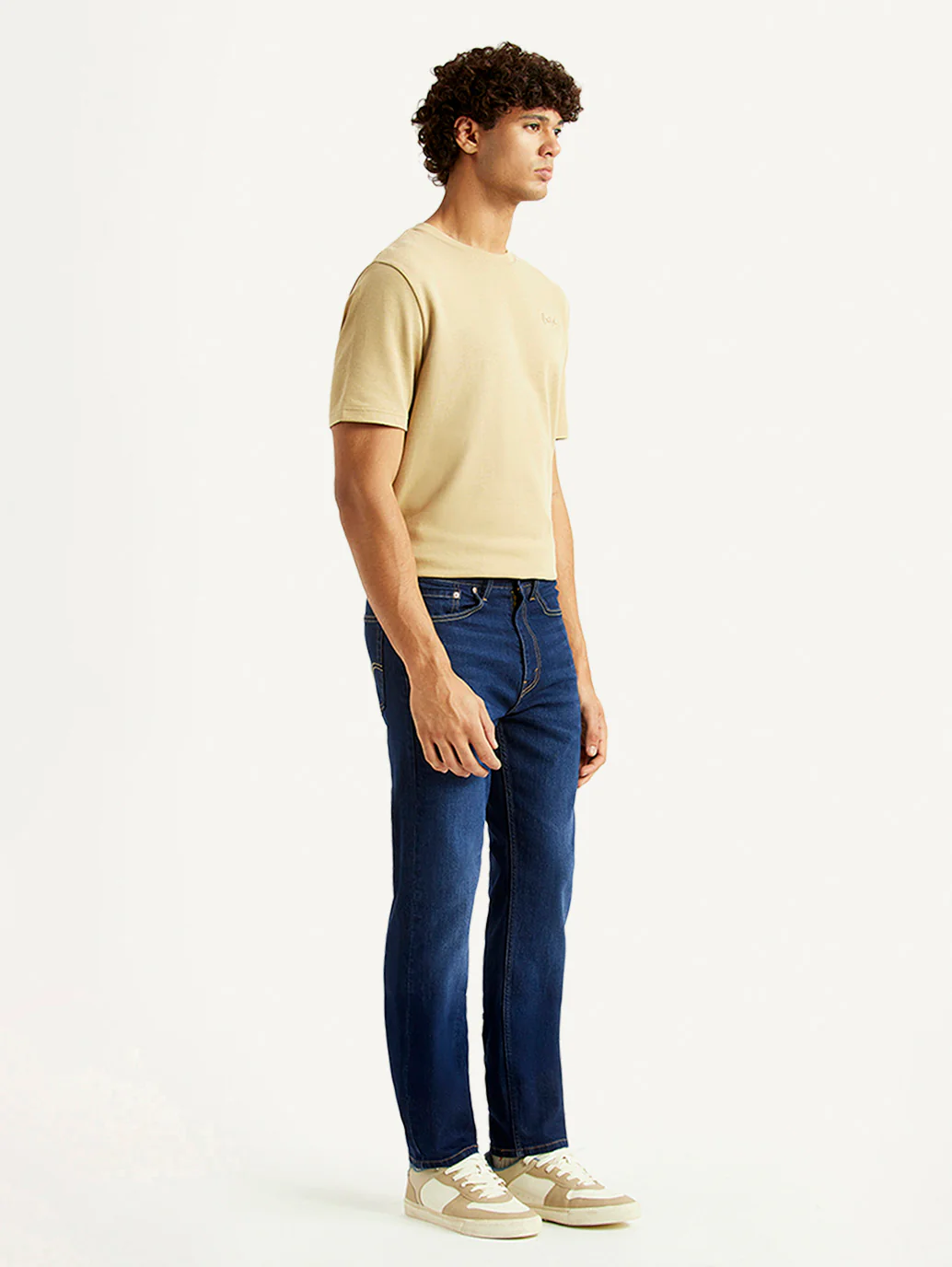 Men's 505 Navy Straight Fit Mid Rise Jeans - Image 7
