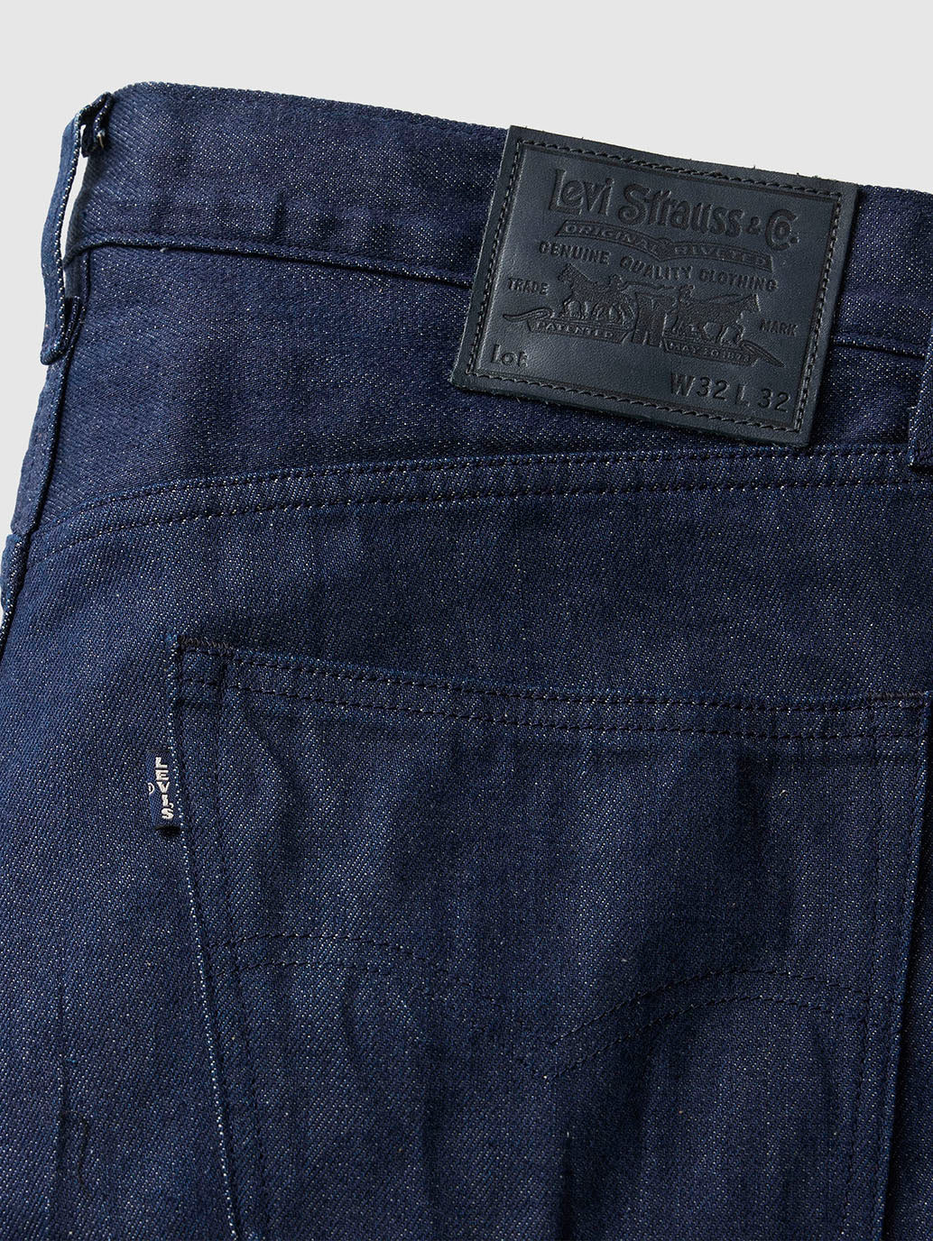 Men's 505 Dark Blue Straight Fit Mid Rise Jeans - Image 10