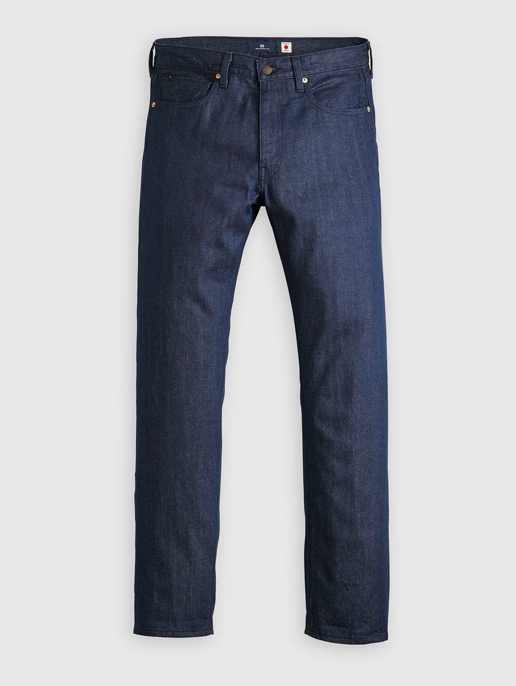 Men's 505 Dark Blue Straight Fit Mid Rise Jeans - Image 8