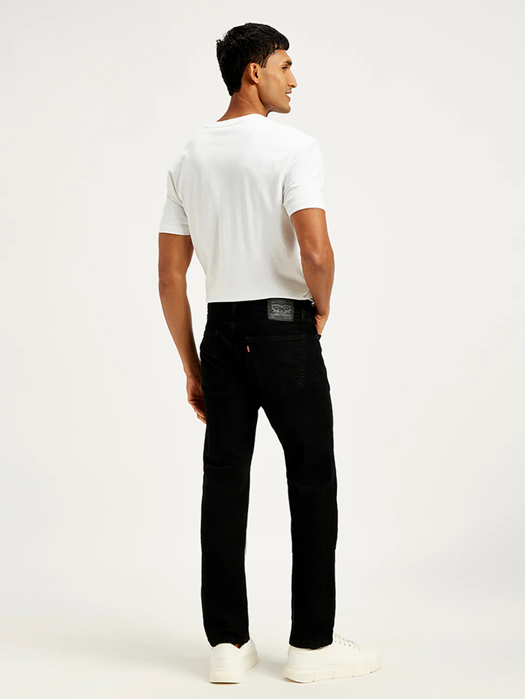 Men's 505 Black Straight Fit Mid Rise Jeans - Image 5