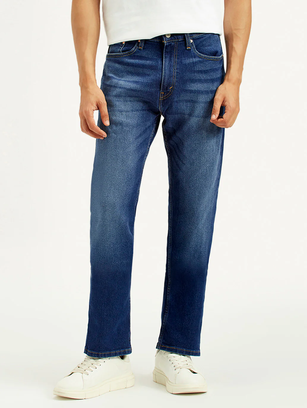 Men's 505 Indigo Straight Fit Mid Rise Jeans - Image 3