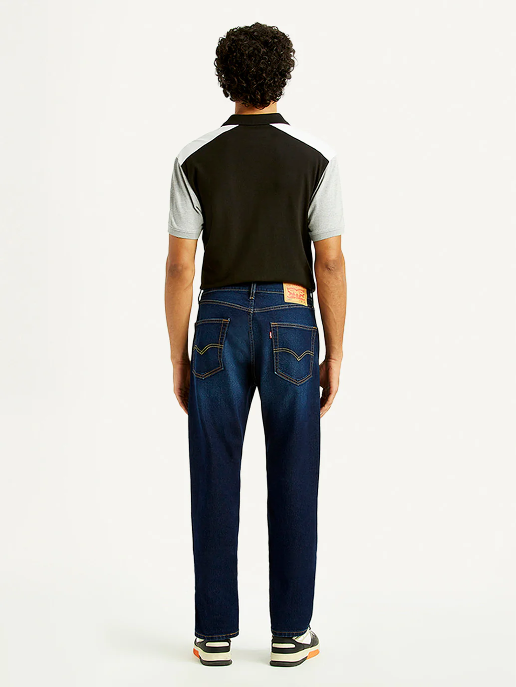 Men's 505 Dark Indigo Straight Fit Mid Rise Jeans - Image 5