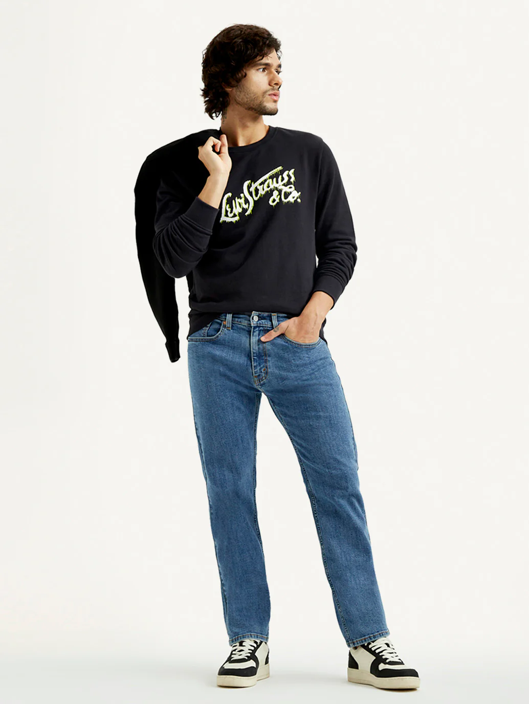 Men's 505 Mid Indigo Straight Fit Mid Rise Jeans