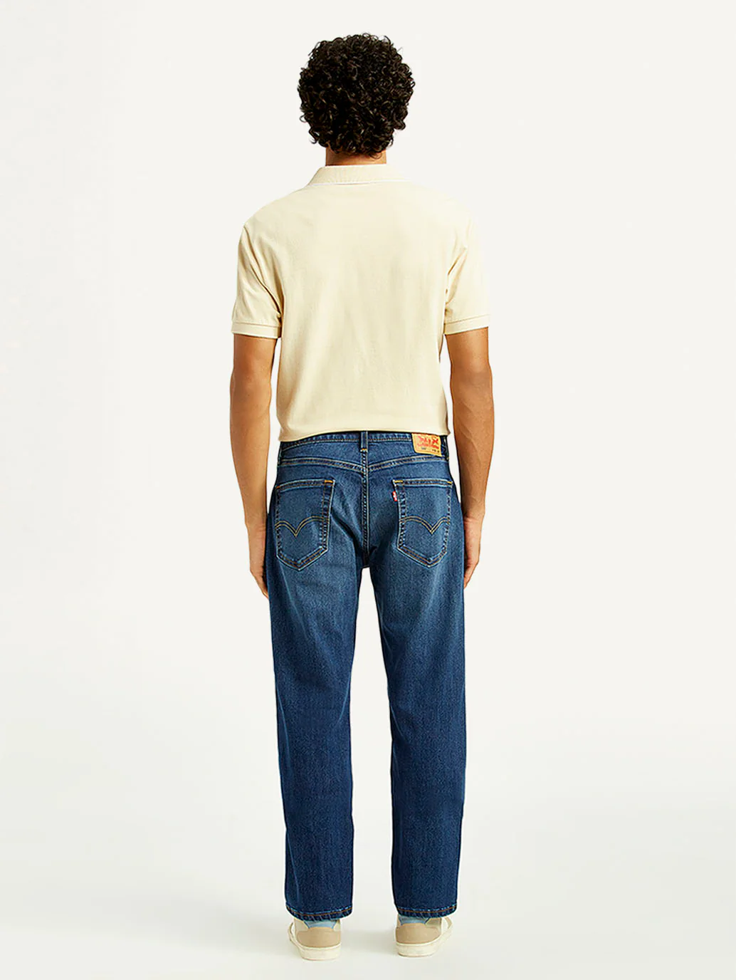 Men's 505 Med Indigo Straight Fit Mid Rise Jeans - Image 5