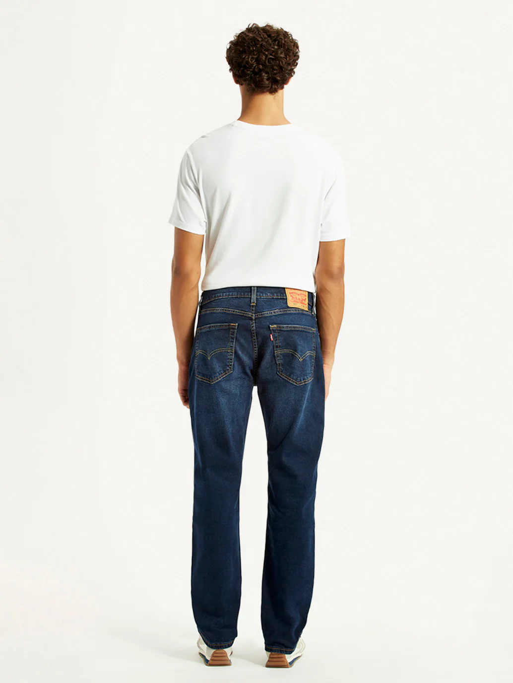 Men's 505 Dark Indigo Straight Fit Mid Rise Jeans - Image 2