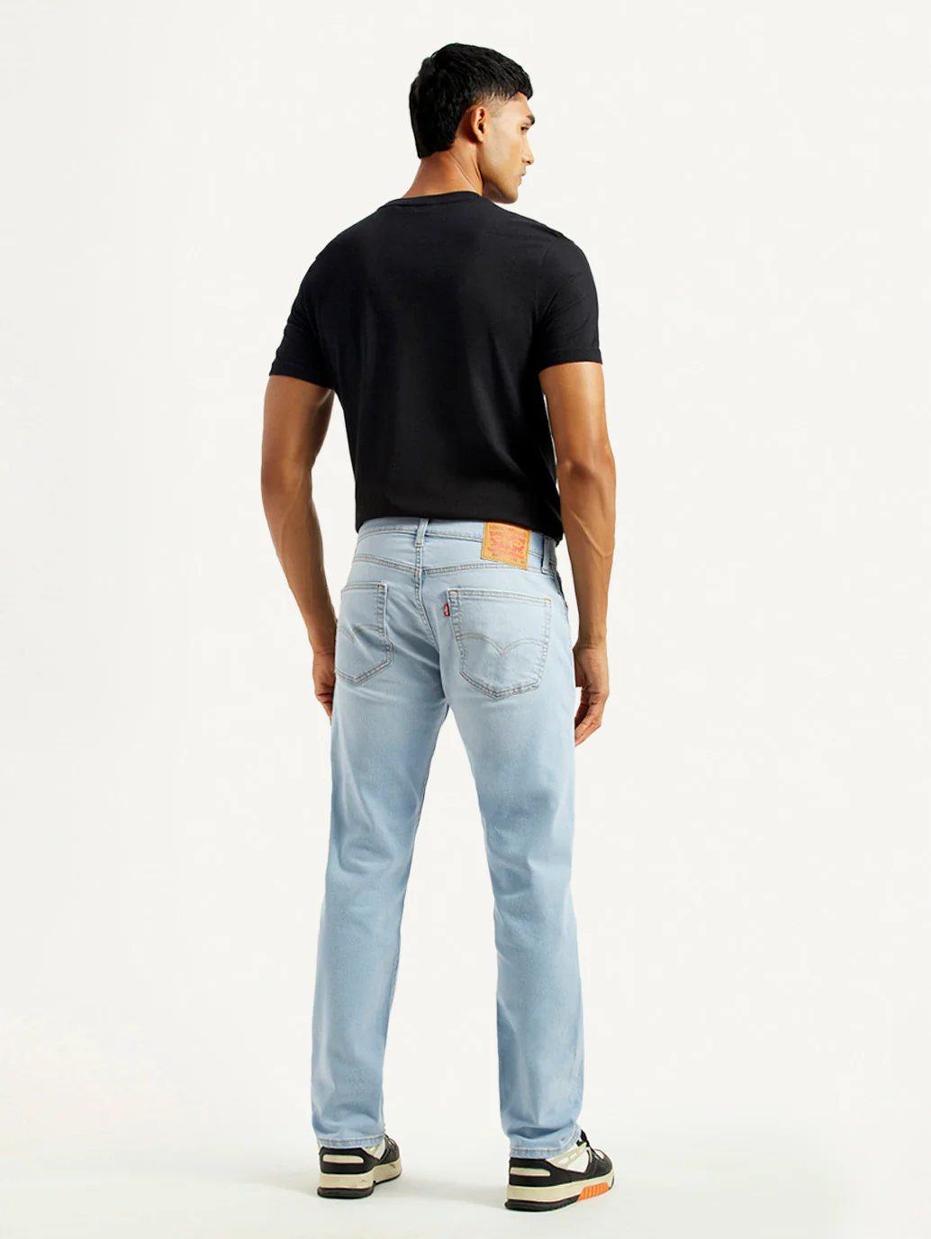 Men's 505 Light Indigo Straight Fit Mid Rise Jeans - Image 5